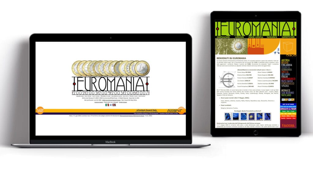 Realizzazione Sito Web Trento euromania monete euro